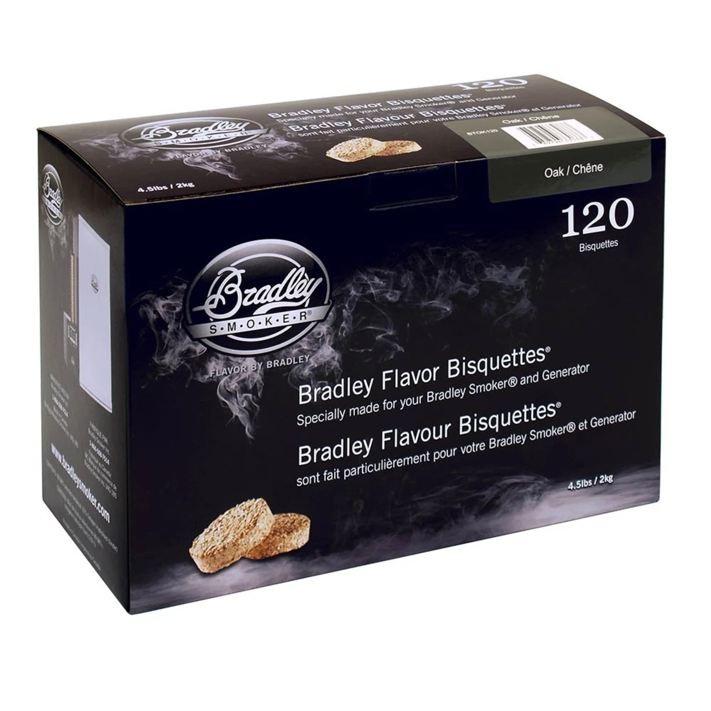 Boîte 120 Bisquettes Chêne - Bradley Smoker 2 Boîte 120 Bisquettes Chêne - Bradley Smoker