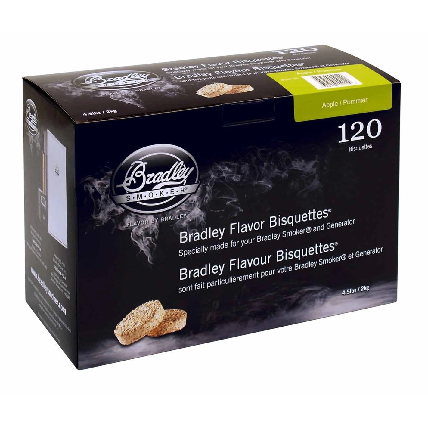 Boite 120 Bisquettes Pomme - Bradley Smoker 2 Boite 120 Bisquettes Pomme - Bradley Smoker
