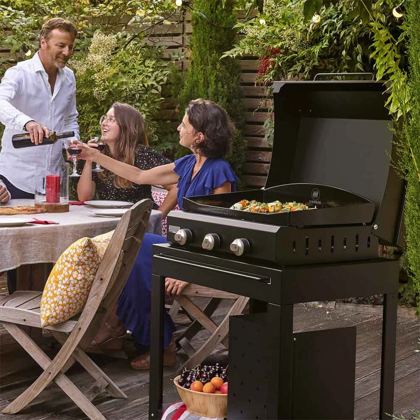 Combo Plancha Gaz Amalia 360 Black Edition (chariot + Capot) - Le Marquier 5 Combo Plancha Gaz Amalia 360 Black Edition (chariot + Capot) - Le Marquier – Image 3