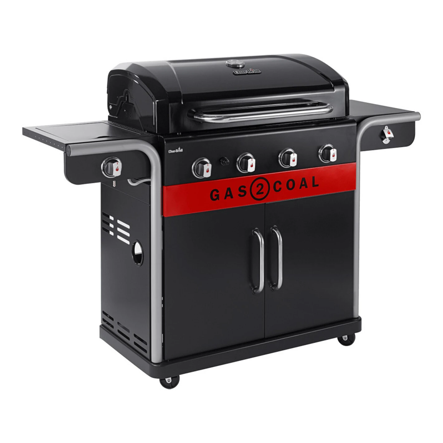 Barbecue Hybride Gaz Et Charbon Gas2Coal 440 - Char-Broil 4 Barbecue Hybride Gaz Et Charbon Gas2Coal 440 - Char-Broil – Image 2