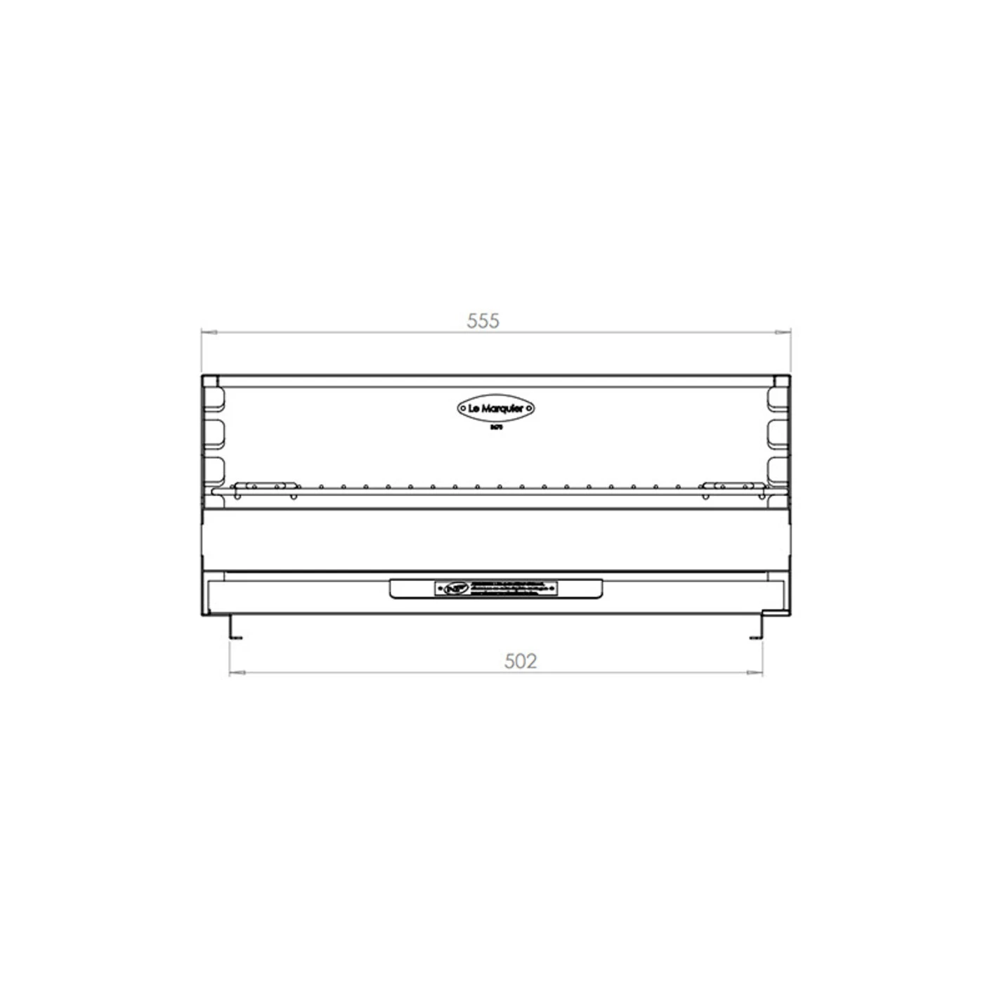 Barbecue Charbon Vulcain INOX 54 X 32 - Le Marquier 4 Barbecue Charbon Vulcain INOX 54 X 32 - Le Marquier – Image 2