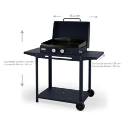 Combo Plancha Gaz Adela Bleu 260 Chariot + Capot - Le Marquier 9 Combo Plancha Gaz Adela Bleu 260 Chariot + Capot - Le Marquier -Weber Soldes Magasin combo plancha gaz adela bleu celeste 260 capot protection 3339380157637 3