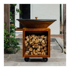 Couvercle Pour Brasero 100 Cm - Ofyr 7 Couvercle Pour Brasero 100 Cm - Ofyr -Weber Soldes Magasin couvercle protection acier Ofyr 7430440799753 2