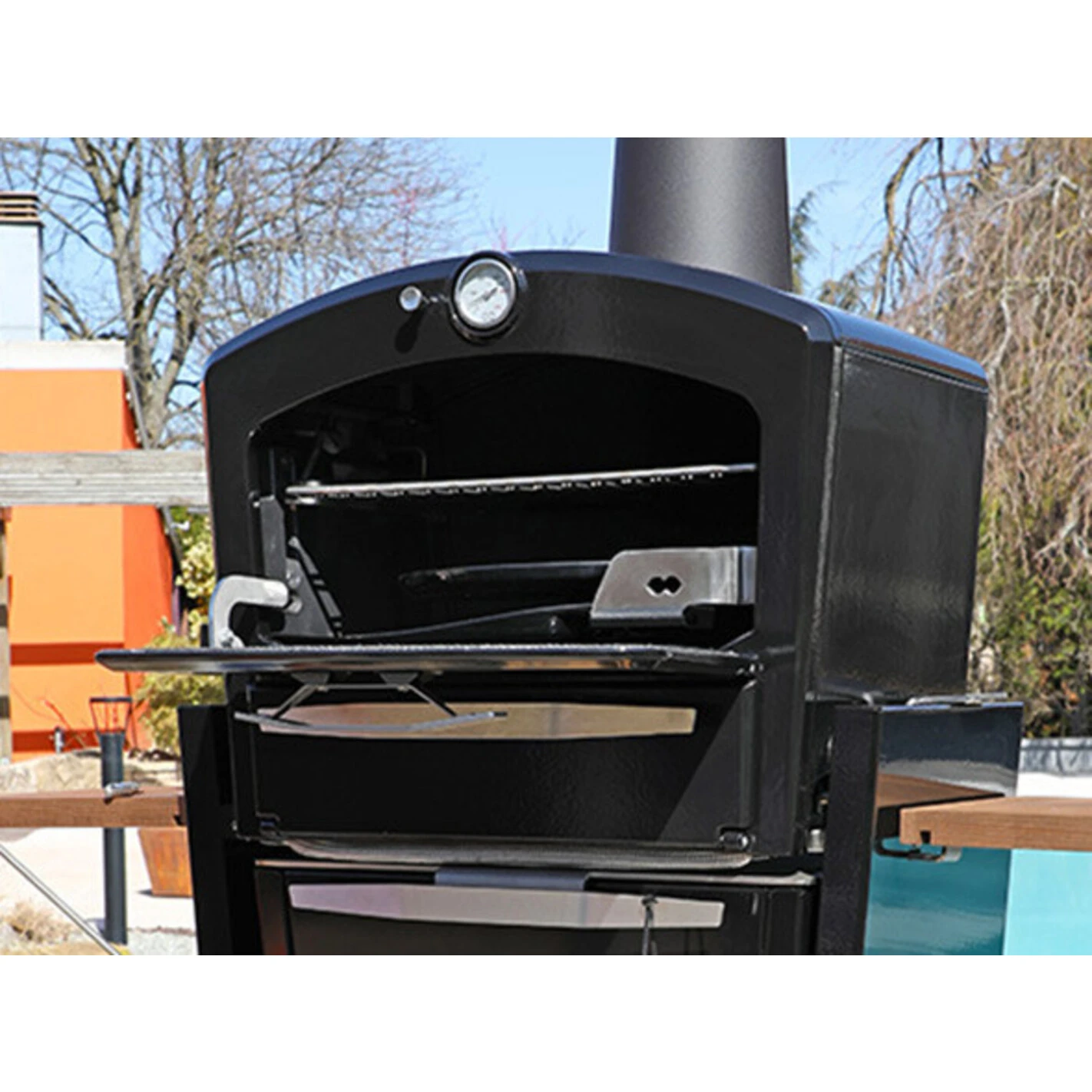 Grille Haute De Fumage Inox Pour Four à Bois - Le Gooker 4 Grille Haute De Fumage Inox Pour Four à Bois - Le Gooker – Image 2