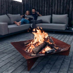 Brasero Corten Triple ⌀120 Cm - Höfats 11 Brasero Corten Triple ⌀120 Cm - Höfats -Weber Soldes Magasin hofats triple 120 cm 4260447330443 4