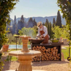 Brasero OFYR Island Noir 85 Céramique Gris Foncé + Housse -Weber Soldes Magasin island noir 85 100 ceramique gris fonce 2020000019978 2