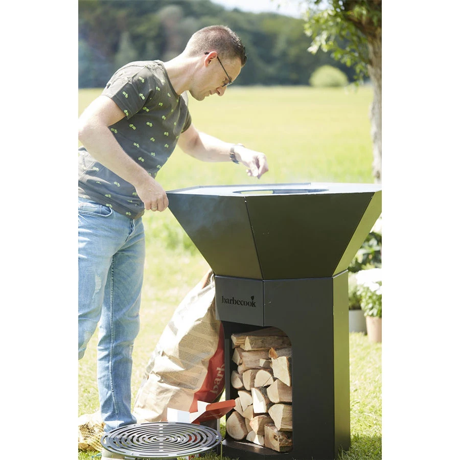 Brasero Plancha Nestor Original Noir Acier Galvanisé - Barbecook 6 Brasero Plancha Nestor Original Noir Acier Galvanisé - Barbecook – Image 4