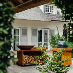 Brasero Plancha Island Corten PRO 100 Bois De Teck + Housse - Ofyr 13 Brasero Plancha Island Corten PRO 100 Bois De Teck + Housse - Ofyr -Weber Soldes Magasin ofyr island pro 100 teck 2020000022121 4