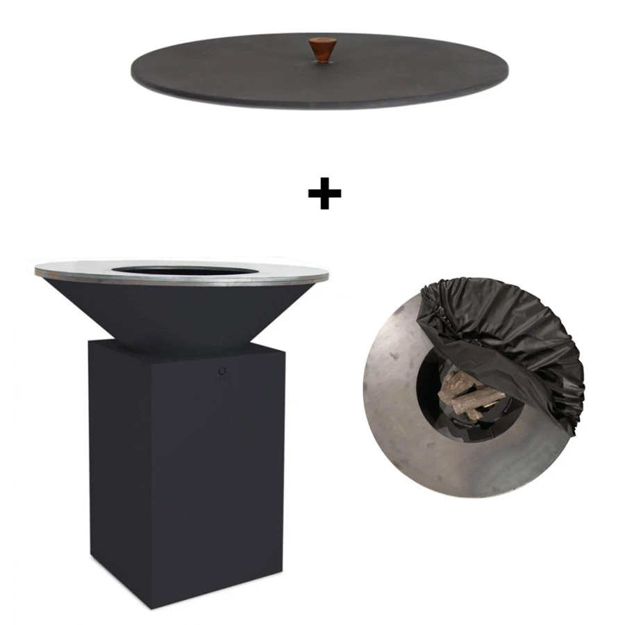 Pack Brasero Classic 100 Noir + Couvercle - OFYR 3 Pack Brasero Classic 100 Noir + Couvercle - OFYR