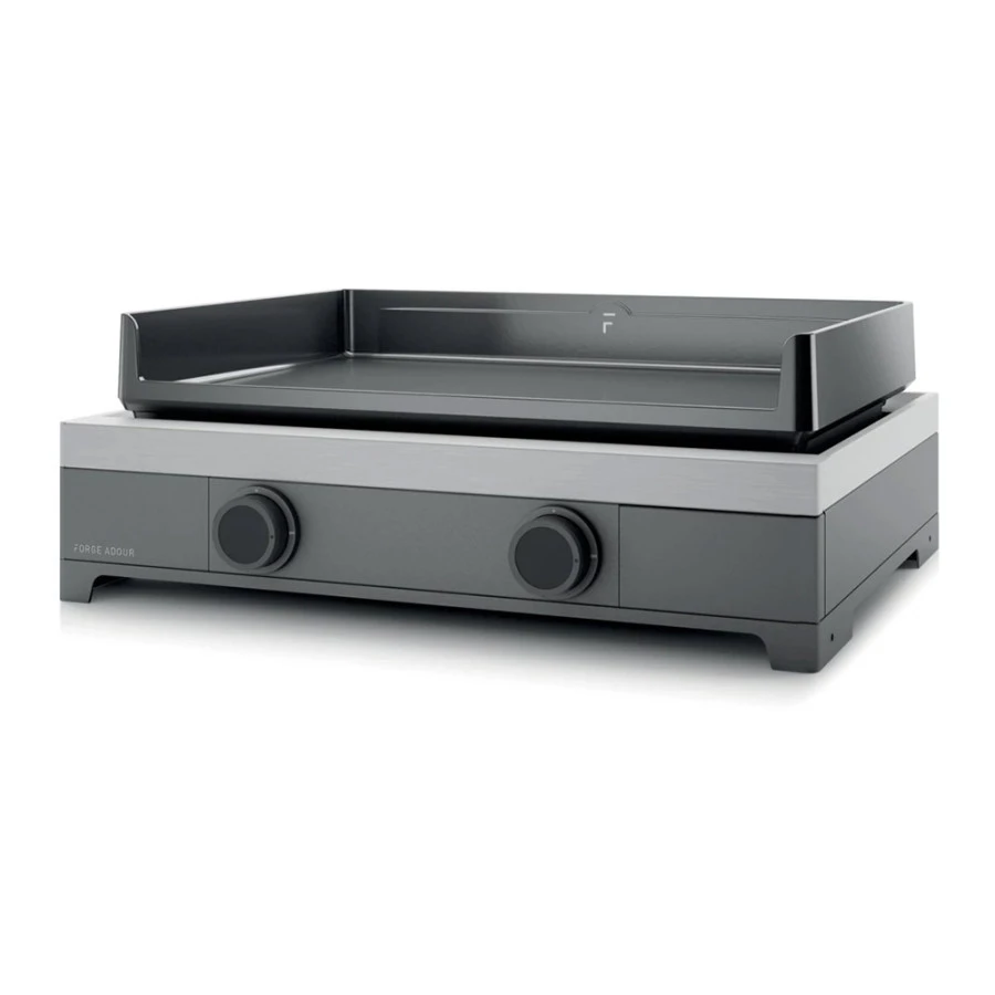 PACK Combo Plancha Gaz Modern 60 Acier Gris / Noir + Chariot + Kit De Nettoyage - Forge Adour 4 PACK Combo Plancha Gaz Modern 60 Acier Gris / Noir + Chariot + Kit De Nettoyage - Forge Adour – Image 2