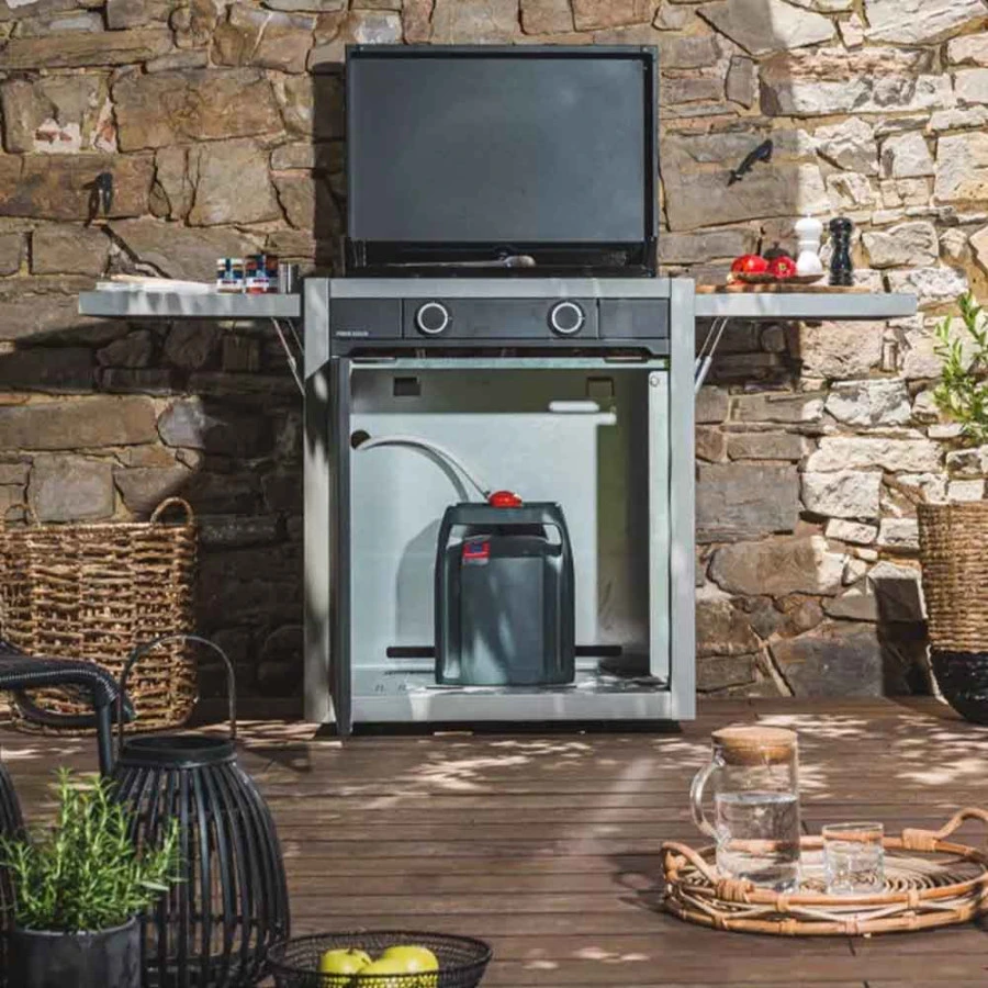 PACK Combo Plancha Gaz Modern 60 Acier Gris / Noir + Chariot + Kit De Nettoyage - Forge Adour 6 PACK Combo Plancha Gaz Modern 60 Acier Gris / Noir + Chariot + Kit De Nettoyage - Forge Adour – Image 4