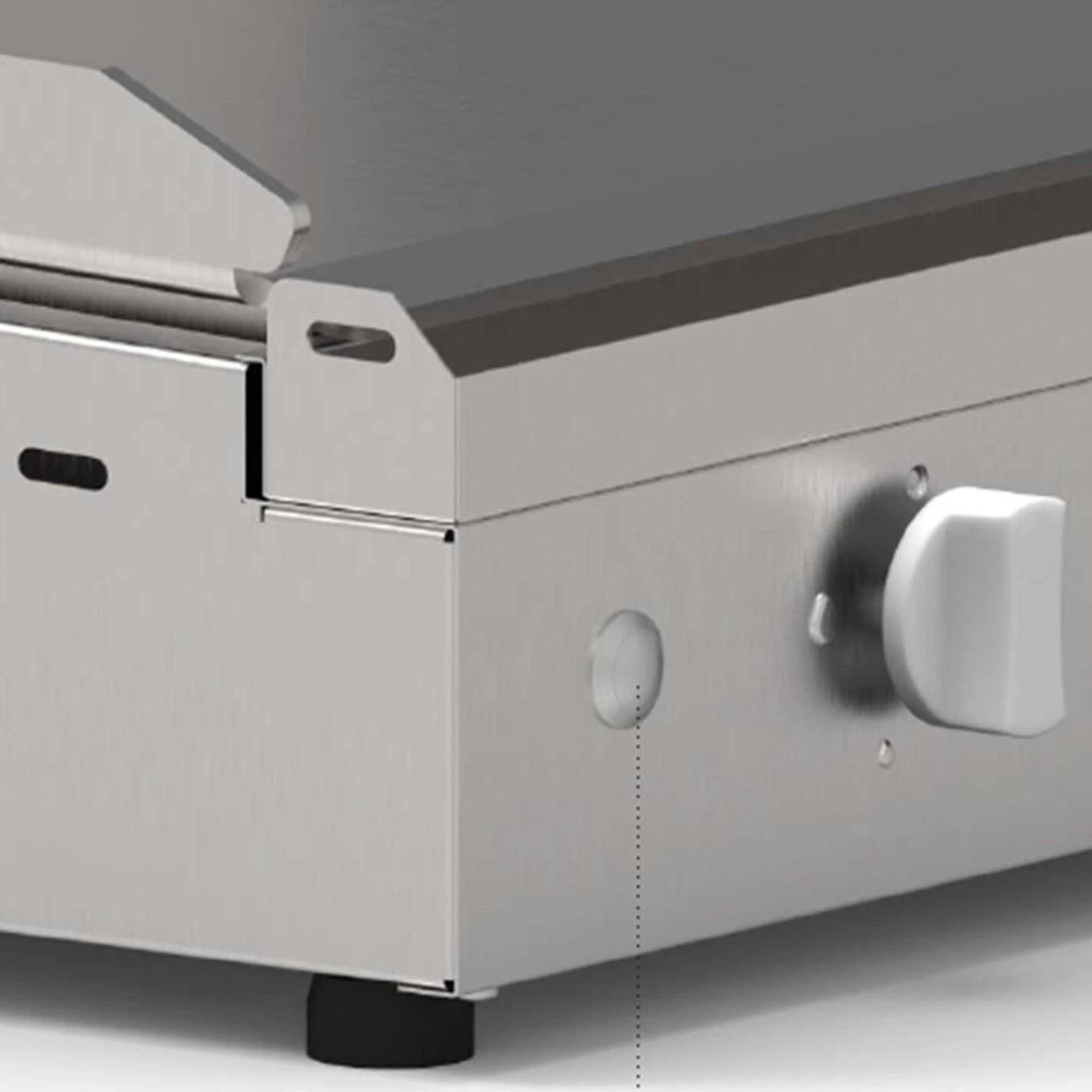 Plancha Gaz Chef 80 Lisse Rainurée - Planet 5 Plancha Gaz Chef 80 Lisse Rainurée - Planet – Image 3