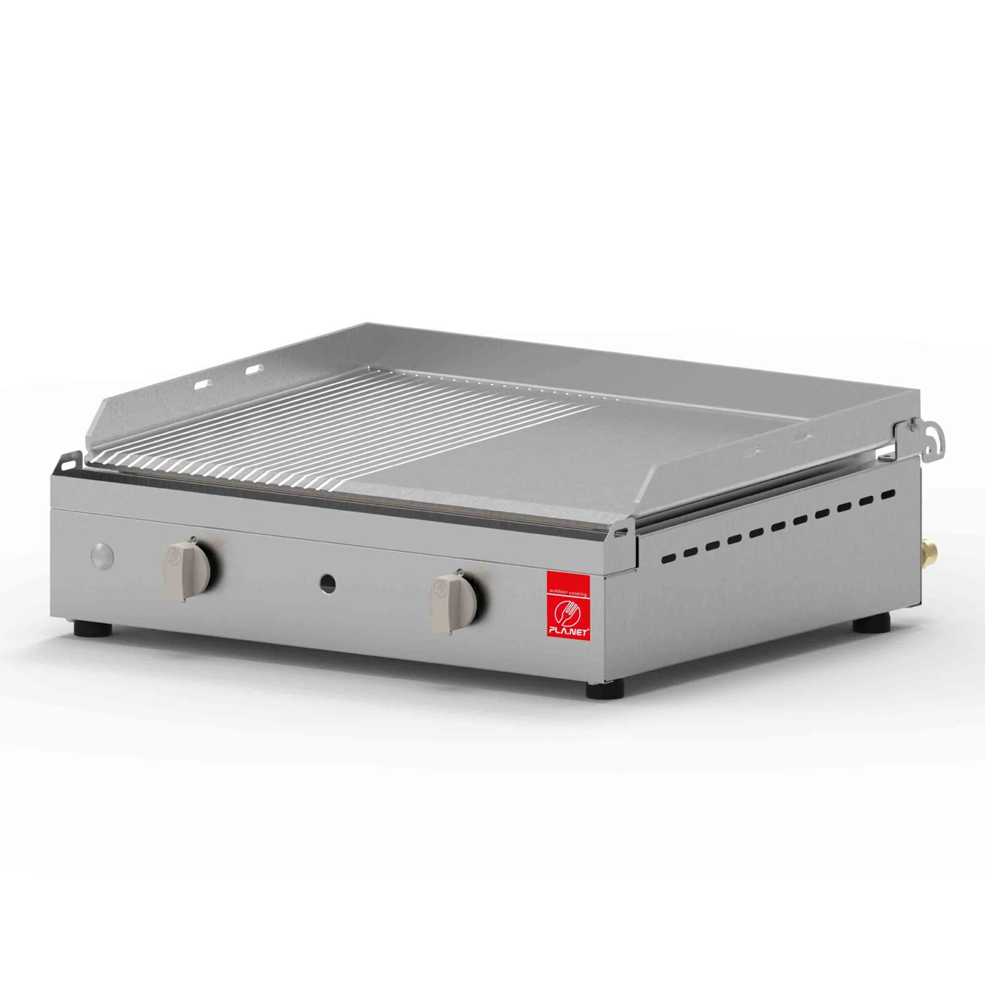 Plancha Gaz Chef 55 Lisse Rainurée - Planet 3 Plancha Gaz Chef 55 Lisse Rainurée - Planet