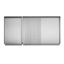 Plancha Gaz Encastrable Oasi 80 Mix Lisse Rainurée - Planet 9 Plancha Gaz Encastrable Oasi 80 Mix Lisse Rainurée - Planet -Weber Soldes Magasin plancha inox gaz oasi 80 mix rainuree lisse planet 8033945789084 2