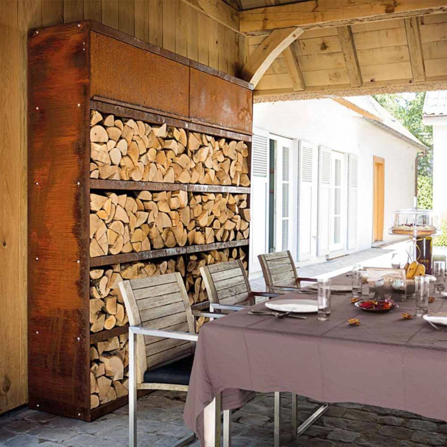 Etagère Range Bois Corten 100 - Ofyr 6 Etagère Range Bois Corten 100 - Ofyr – Image 4