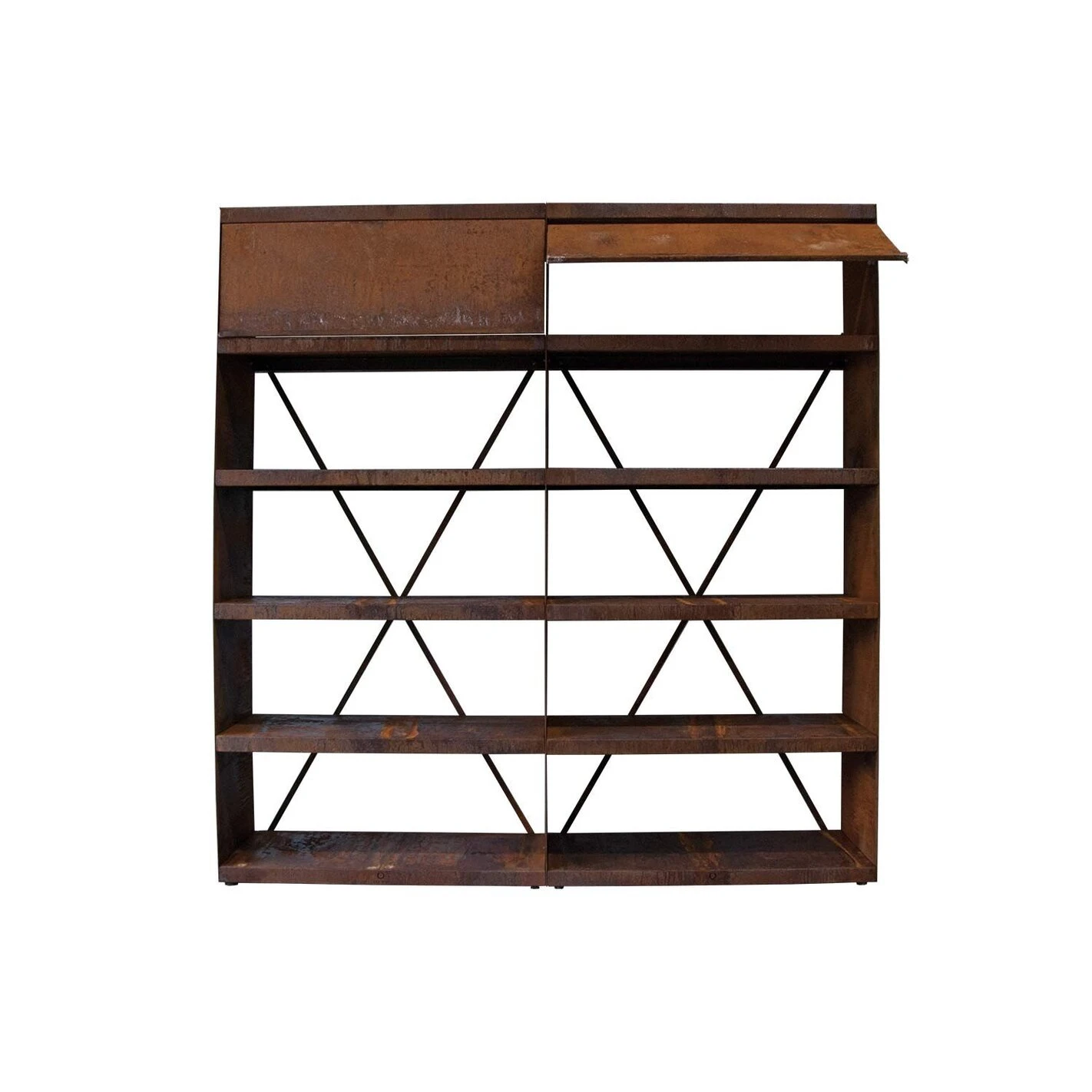 Etagère Range Bois Corten 200 - Ofyr 3 Etagère Range Bois Corten 200 - Ofyr