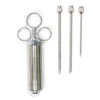 Seringue à Marinade + 3 Aiguilles En Inox Serious Injector - The Bastard -Weber Soldes Magasin seringue marinage 3 aiguilles the bastard 8720168010292
