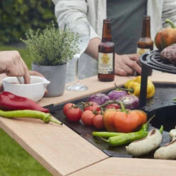 Table D’appoint En Bois Brasero Nestor - Barbecook -Weber Soldes Magasin table appoint nestor barbecook 5404035708088 2