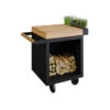 Table Mise En Place Noire Pro 65 Bois De Teck - Ofyr -Weber Soldes Magasin table noire pro 65 teck 2020000022084