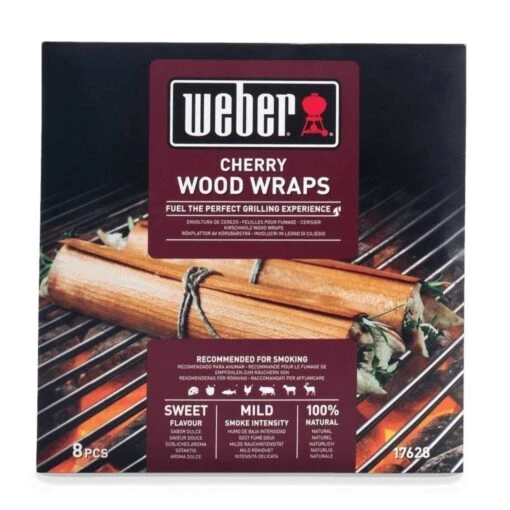 Weber Wood Wraps Cherry - Feuille Cerise* 6 Weber Wood Wraps Cherry - Feuille Cerise* -Weber Soldes Magasin wood wraps cherry feuille cerise weber 0077924039607
